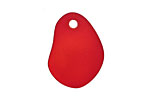 Cherry Red Recycled Glass Potato Chip Drop 19-20x25-26mm