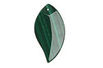Malachite Faceted Leaf 15x30mm