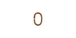 Nunn Design Antique Gold (plated) Textured Oval Jump Ring 9x6mm, 17 gauge