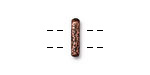 TierraCast Antique Copper (plated) Distressed 2-Hole Bar 3x13mm