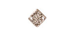 TierraCast Rhodium (plated) Hammered Diamond Link 12mm