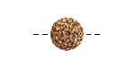 Light Colorado Topaz Pave (w/ Preciosa Crystals) Round 12mm