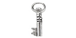 Nunn Design Antique Silver (plated) Key Charm 10x23mm