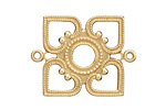 Brass Openwork Diamond Link 33x26mm