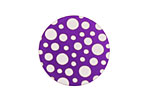 Lillypilly Purple Scattered Dots Anodized Aluminum Disc 25mm, 24 gauge