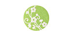 Lillypilly Lime Green Floral Vine Anodized Aluminum Disc 19mm, 24 gauge