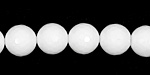 White Agate Faceted Round 12mm