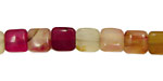 Rainbow Soocho Jade Puff Square 8mm