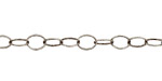 Matte Antique Silver (plated) Oval Cable Chain