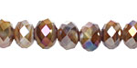 Lavender Tea AB Crystal Faceted Rondelle 8mm