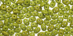 Opaque Olive SuperDuo 2x5mm Seed Bead