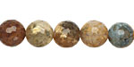 Autumn Agate Faceted Round 10mm