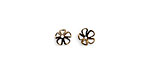 Vintaj Natural Brass Blossom Bead Cap 6mm