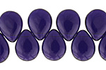 Czech Glass Cobalt Teardrop 12x16mm