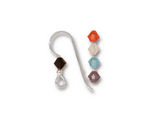 TierraCast Sterling Silver Capri Crystal Mix Earwire w/ 2mm Bead
