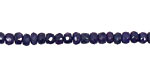 Sapphire (color enhanced) Faceted Rondelle 4mm