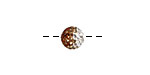 Topaz/Crystal Ombre Pave Round 8mm (1.5mm hole)
