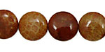 Fossil Coral (red) Puff Coin 16mm