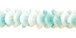 Czech Glass Azure 3 Petal Bellflower 9x11mm