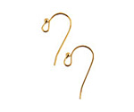 Nunn Design Gold (plated) Earwire w/ Ball