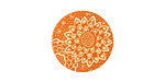 Lillypilly Orange Dahlia Anodized Aluminum Disc 19mm, 24 gauge