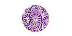 Lillypilly Purple Weathered Daisy Anodized Aluminum Disc 19mm, 24 gauge