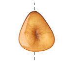 Tagua Nut Caramel Banana Chip 22-29x16-22mm