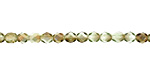 Czech Fire Polished Glass Twilight Peridot Round 4mm