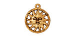TierraCast Antique Gold (plated) Sunshine Charm 17x25mm