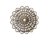 Stampt Antique Pewter (plated) Ginkgo Filigree 34mm
