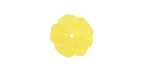 Matte Light Topaz Lucite Buttercup Flower 4x14mm