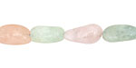 Beryl Morganite Tumbled Nugget 11-16x7-9mm