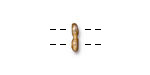 TierraCast Gold (plated) Nugget 2-Hole Bar 5x10mm
