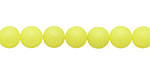 Neon Yellow Shell Pearl Round 8mm
