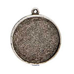 Nunn Design Antique Silver (plated) Grande Circle Bezel Pendant 38x34mm