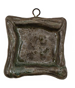 Gaea Ceramic Antique on Chocolate Square Bezel 25mm
