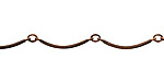 Antique Copper (plated) Twisted Arch Bar Chain