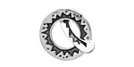 Saki Sterling Silver Sunburst Toggle Clasp 20mm, 21mm bar