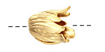 Ezel Findings Gold (plated) Tulip Bead Cap 18x16mm