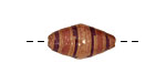 African Paper (tan, violet, camel) Rice 20x10-11mm