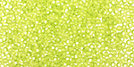 TOHO Transparent Lime Green Round 11/0 Seed Bead