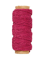 Dark Pink Hemp Twine 20 lb, 29 ft