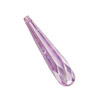 Lilac Faceted Teardrop 7x30mm