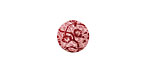 Lillypilly Red Cherry Blossom Anodized Aluminum Disc 11mm, 24 gauge