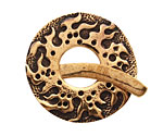 Saki Bronze Fireburst Toggle Clasp 35mm, 36mm bar