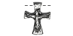 Green Girl Pewter Cross 18x23mm