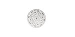 Lillypilly Silver Lace Anodized Aluminum Disc 19mm, 22 gauge