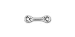 TierraCast Antique Silver (plated) Bone Link 19x6mm
