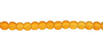 Saffron Yellow Recycled Glass Round 4mm