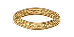 Brass Vine Oval Connector 32x15mm